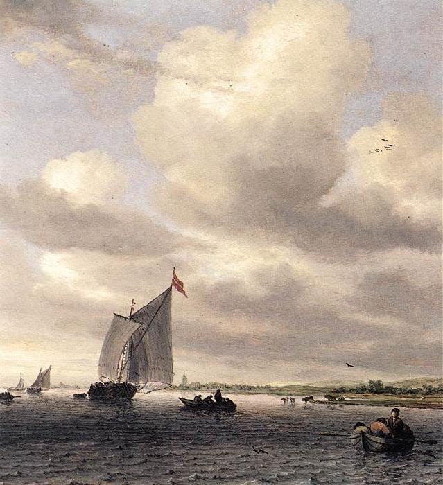 RUYSDAEL, Salomon van Seascape af France oil painting art